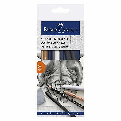 Faber-Castell 114002 - Juego de dibujo Goldfaber Carbón