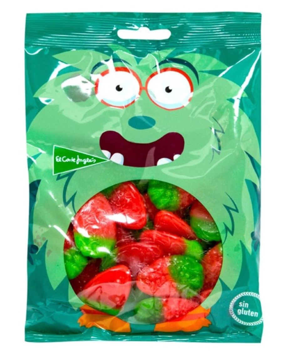 Social caramelos de goma sabor fresas silvestres.