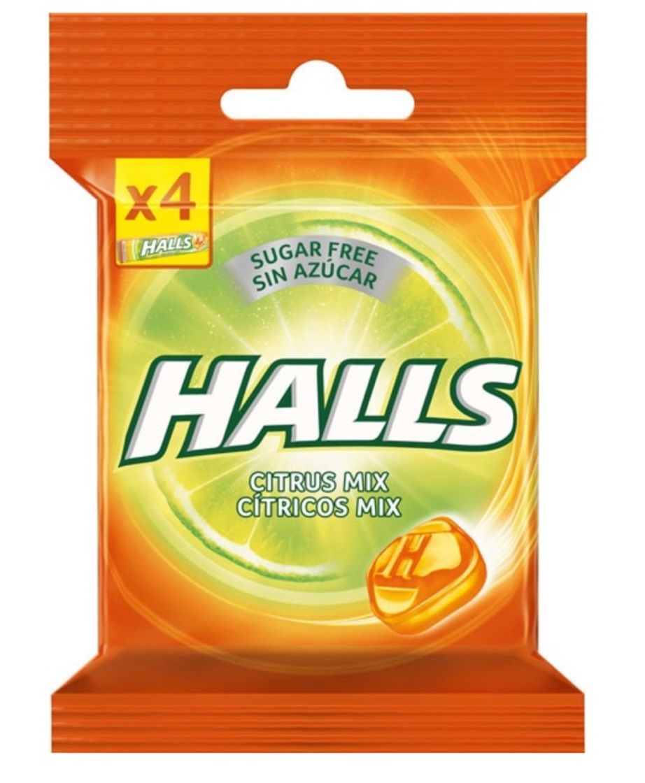 Social caramelos duros sabores cítricos sin azúcar.