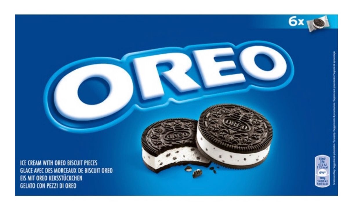 Moda Sándwich helado de galleta oreo.