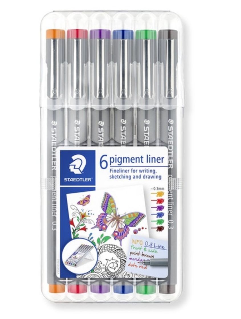 Social STAEDTLER
6 Rotuladores Calibrados Staedtler pigment liner.