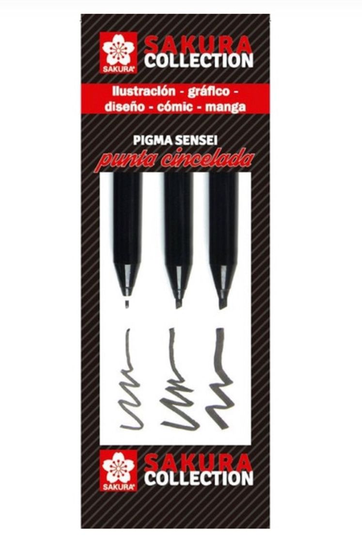 Social SAKURA
Set de Tres Rotuladores Pigma Sensei de Color Negro.