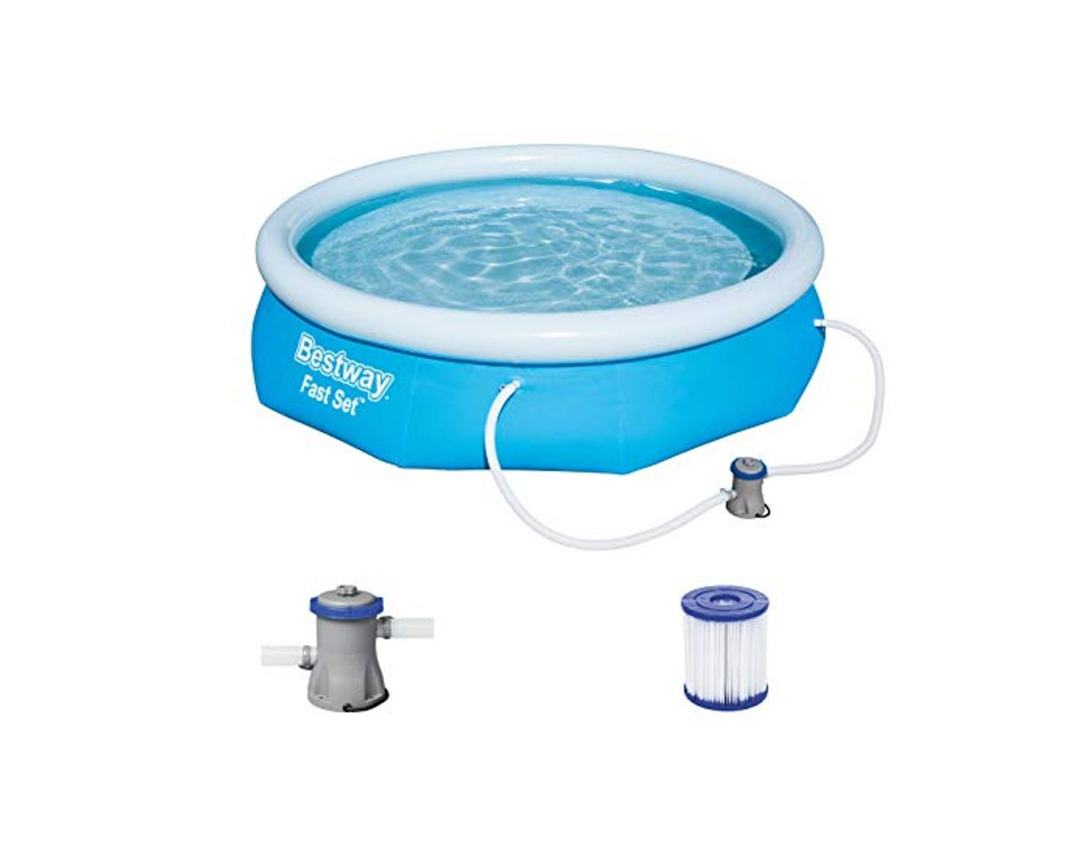 Social Bestway Fast Set Juego de Piscina con Bomba de Filtro