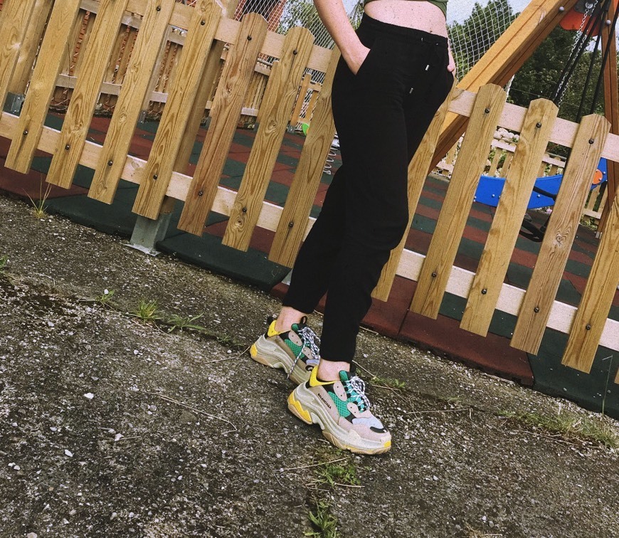 Social BestVIPP Unisex Balenciaga Sneakers Balenciaga Triple S Sneakers Beige Green Yellow for