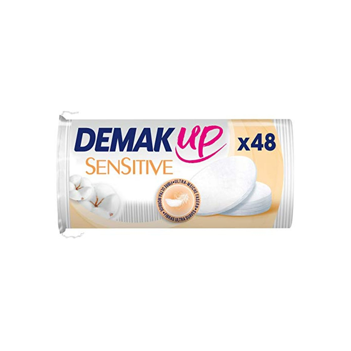 Producto Demak´up discos desmaquillantes sensitive oval 48 uds