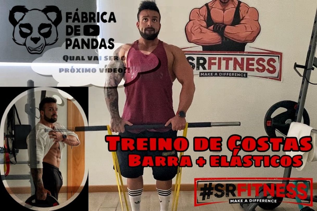 Moda Treino de Costas - Com Elástico e Barra