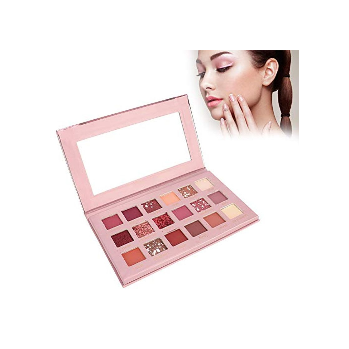 Social 18 Colores Sombra de ojos mate y brillante con paleta de sombras