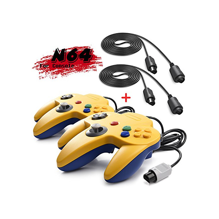 Producto iNNEXT 2 Set Retro 64-bit N64 Gamepad Joystick para N64 Konsole N