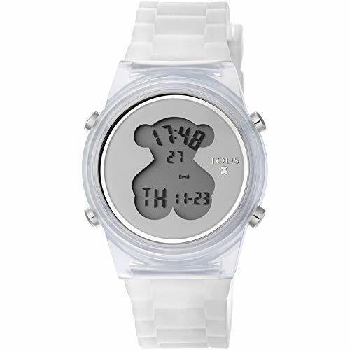 Fashion Reloj TOUS D-Bear Fresh de policarbonato con correa de silicona blanca