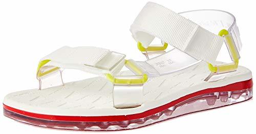 Product Melissa 32537 Clear Red White Sandalias Planas para Mujer en Goma Blanca