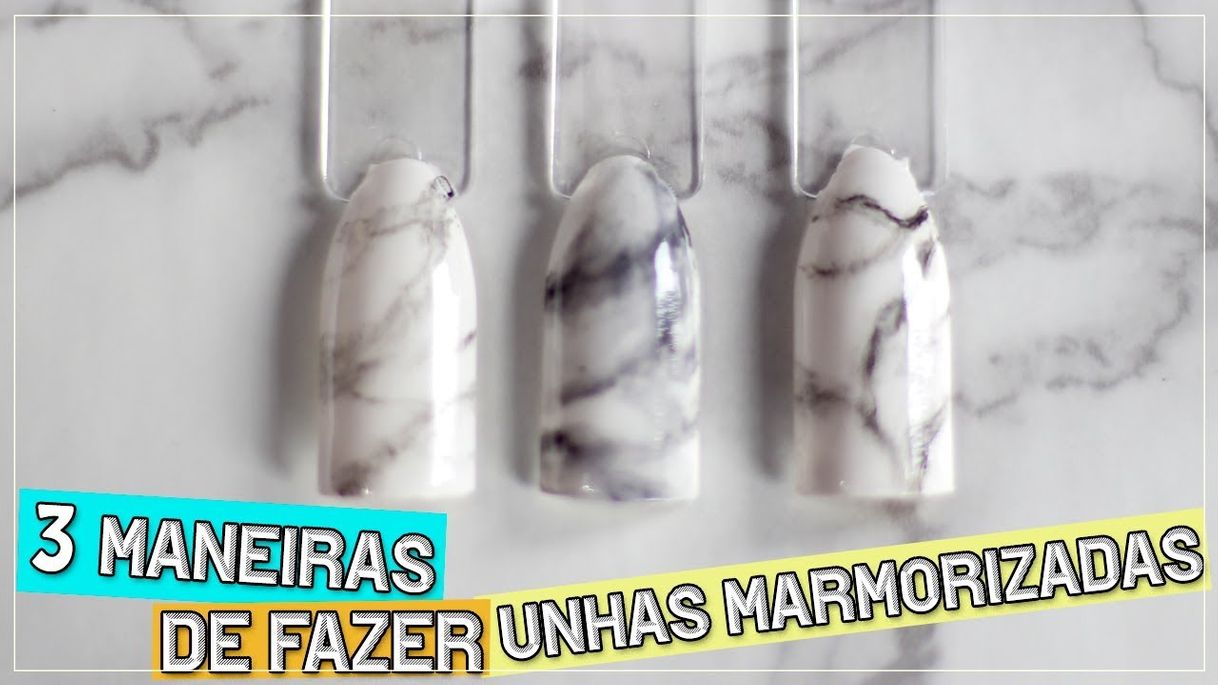 Moda Três maneiras de fazer unhas marmorizadas - Nill Art 