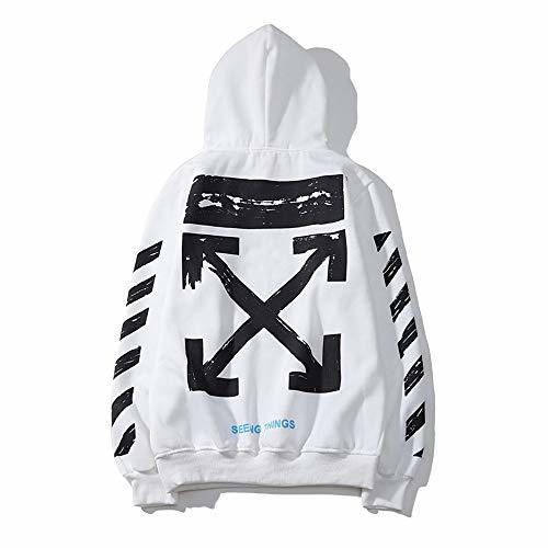 XCBW Off OW Logo Trendy Cotton Pullover - Sudadera para Hombre/Mujer -