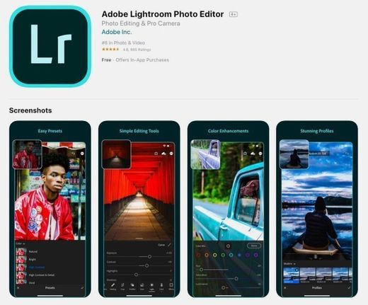 Lightroom Mobile Preset App