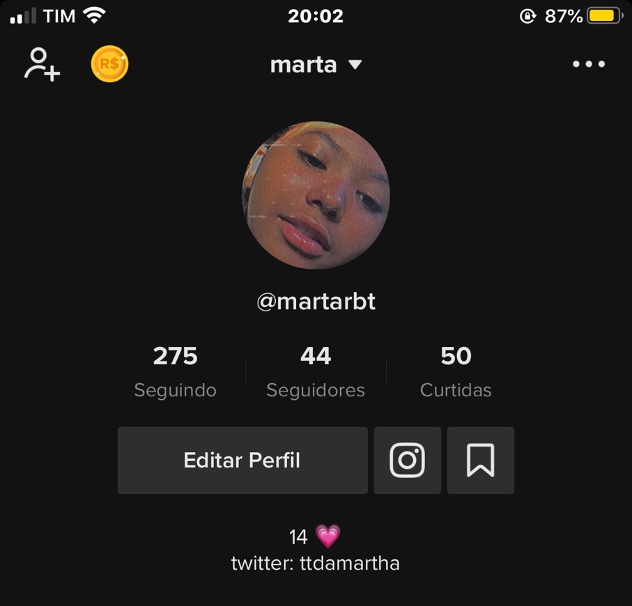 Fashion meu tiktok caso alguém queira seguir 💓