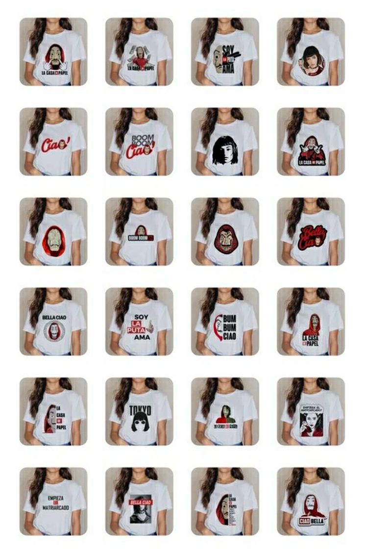 Fashion Camisetas La Casa de Papel💸