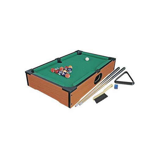 Invero® Deluxe Mini Wooden Table Top Pool Table Billiards Snooker Family Fun