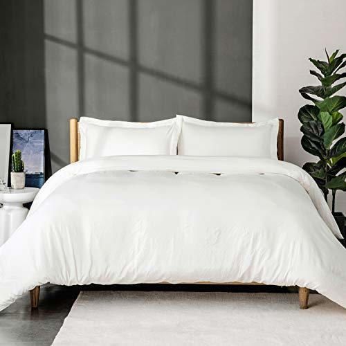 Bedsure Funda Nórdica Cama 150/135cm Blanco