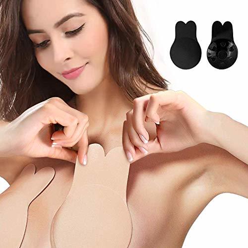 Product JFan Sujetador Invisible Coneja para Mujer Silicona Push Up Sujetadores Adhesivos Invisibles