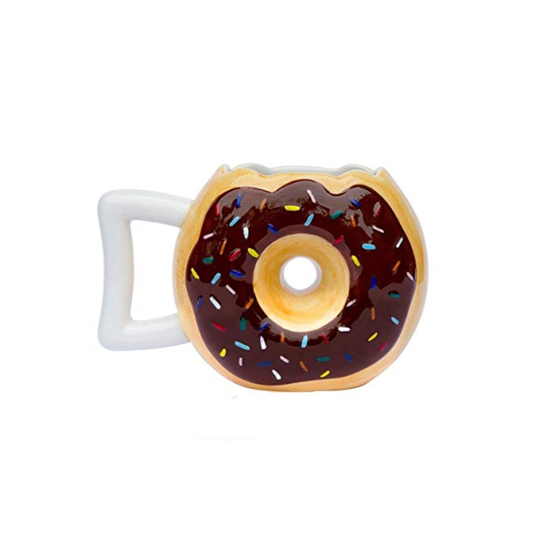Social Comfify Taza de Donut de cerámica - Deliciosa Taza de Donut con