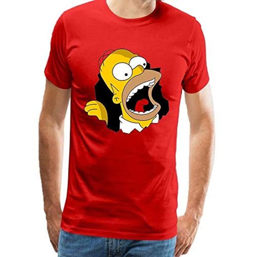 Homer Simpson Bart Camiseta para Hombre Anime Design Algodón Adult Unisex T