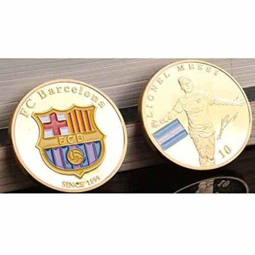 WOSOSYEYO Patrón de Messi de Barcelona Exquisita colección de Monedas de Bitcoin