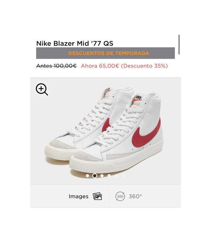 Product Nike Blazer Mid ‘77 por sólo 65€ 