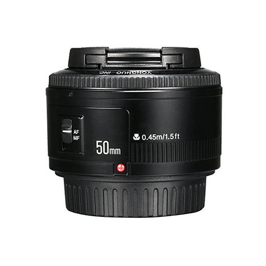 Yongnuo YN 50mm F / 1.8 AF / MF Gran Apertura Lente de Enfoque Automático para Canon EF Monte EOS Cámara LF651