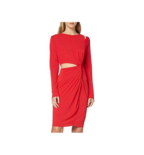 Marca Amazon - find. Vestido de Noche para Mujer, Rojo
