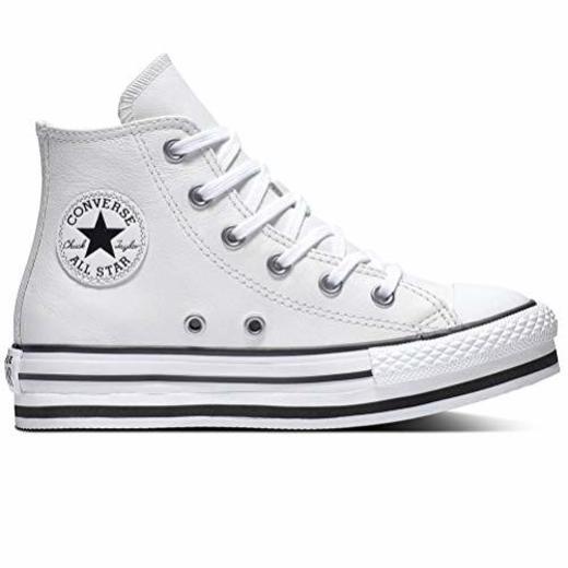 CONVERSE - Converse CTAS Plataforma Leather Cuero Niñas Color