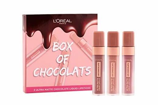 L'Oreal Paris caja de chocolates Ultra-mate líquido Lip Set de regalo