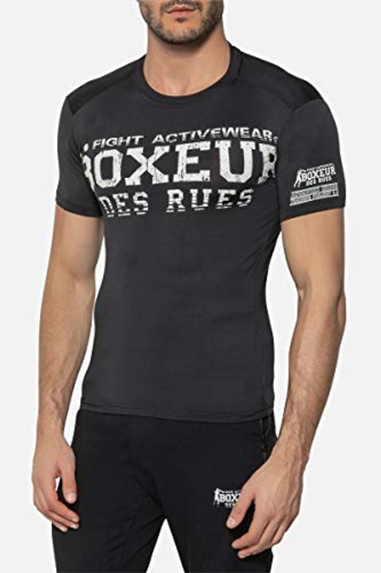 Producto Boxeur des rues - Black T-Shirt with Raglan Sleeves