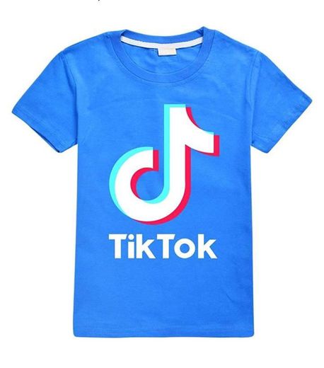 Camiseta de algodón suave para niña TIK Tok para niños, unis