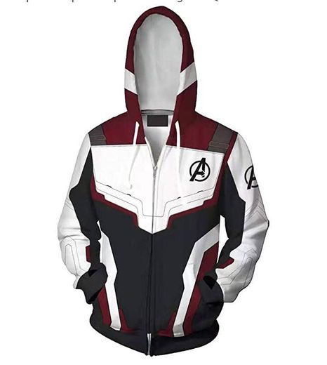 EMILYLE Hombres Vengadores Avengers Sudadera con Capucha Zip