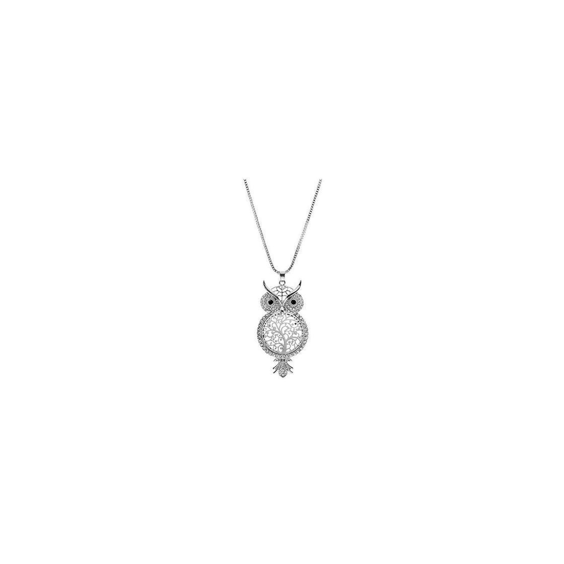 Social PicZhiwenture Colgante suéter Cadena Ropa Accesorios Collares Crystal Sweater Chain Colar Collier