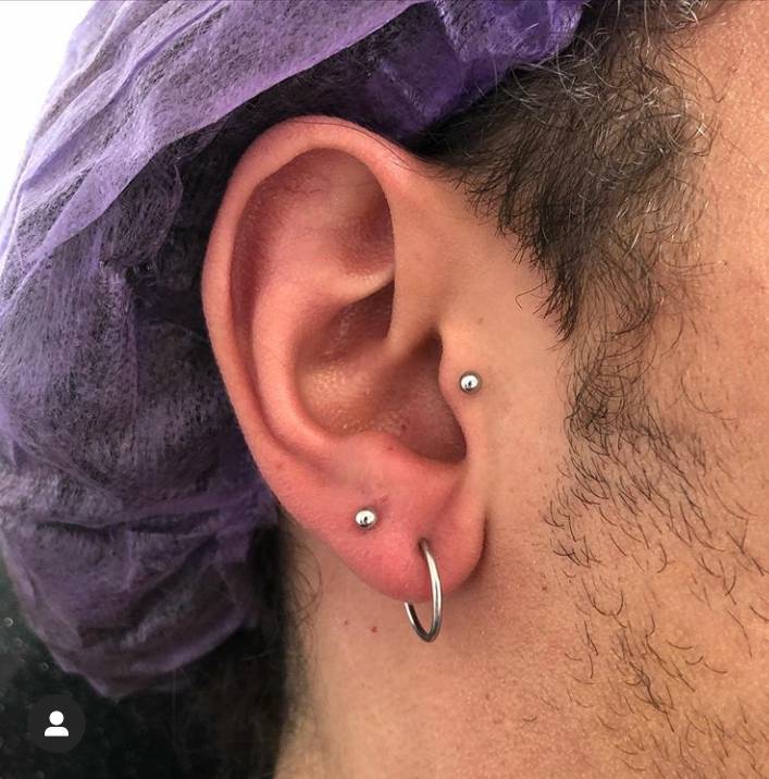 Moda Piercing (Trágus)/ Primeiro e segundo furo na orelha