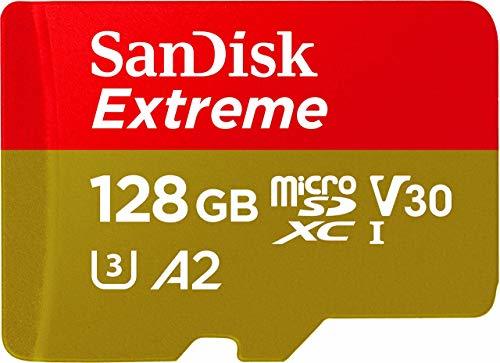 Social SanDisk Extreme - Tarjeta de memoria microSDXC de 128 GB con adaptador SD