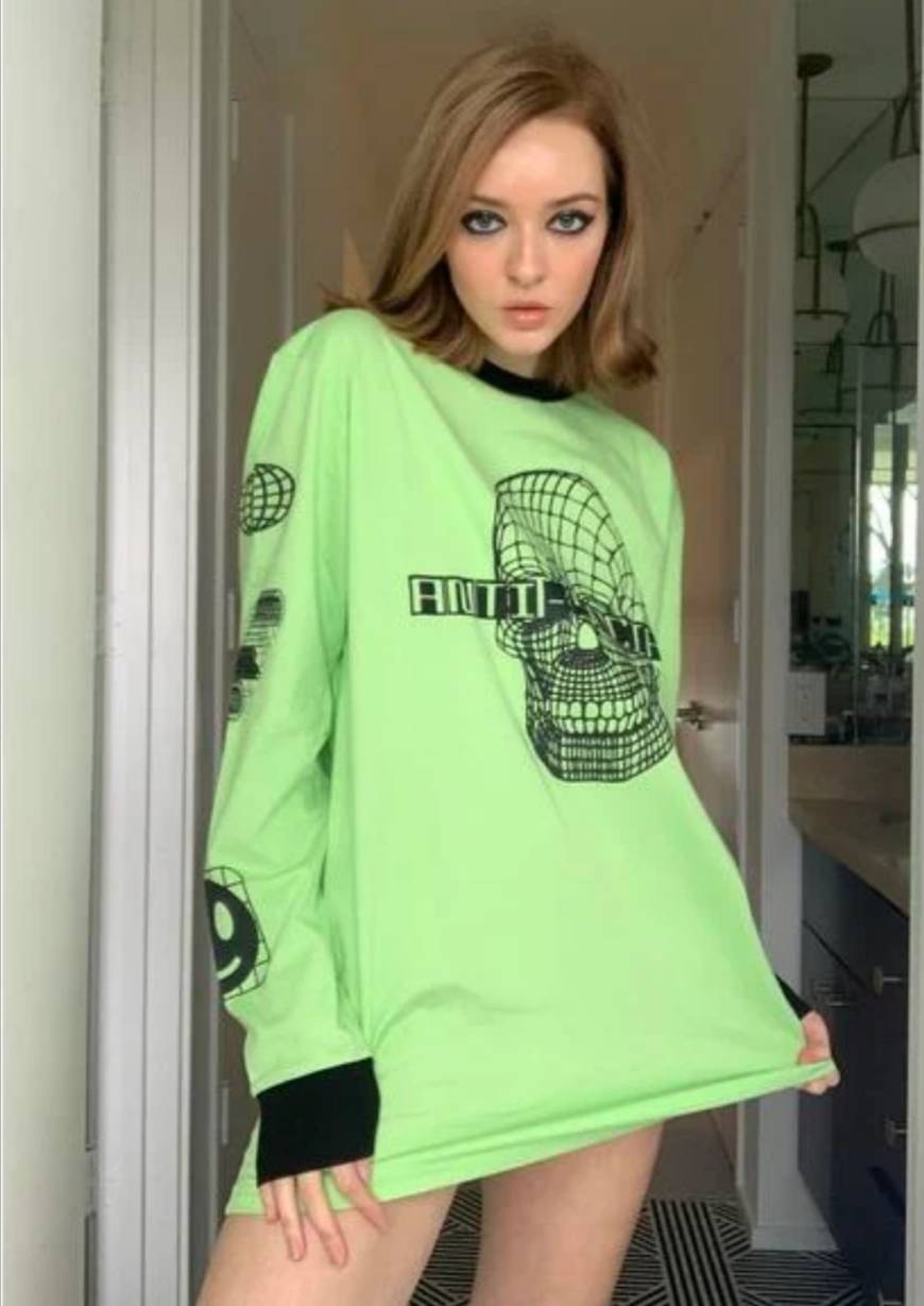 Horoscopez Taurus Graphic Anti-Social Skull Long Sleeve Tee ...