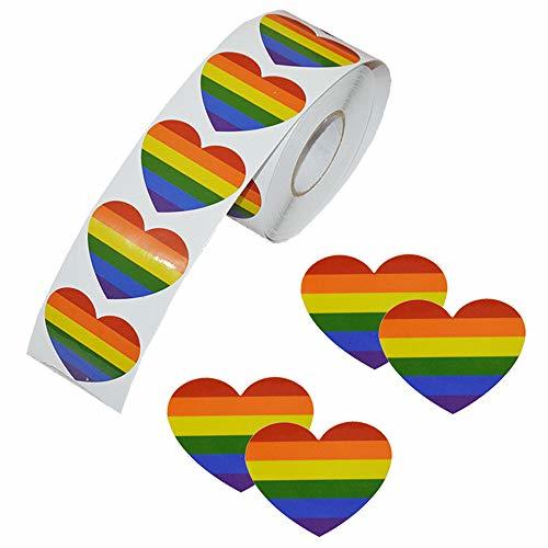 Products Pegatinas de cinta de arco iris, 500 piezas de amor Gay Pride