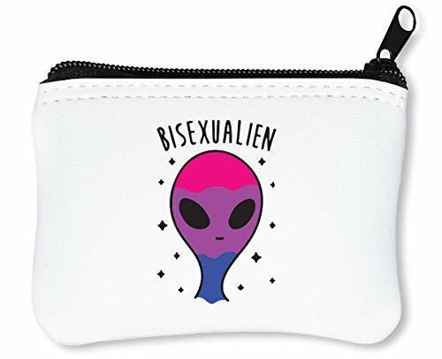 Products Bisexualien Cool Human Rights Billetera con Cremallera Monedero Caratera