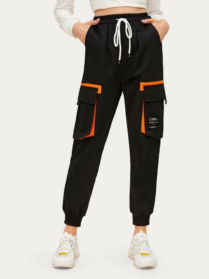 Social Black Cargo Pants