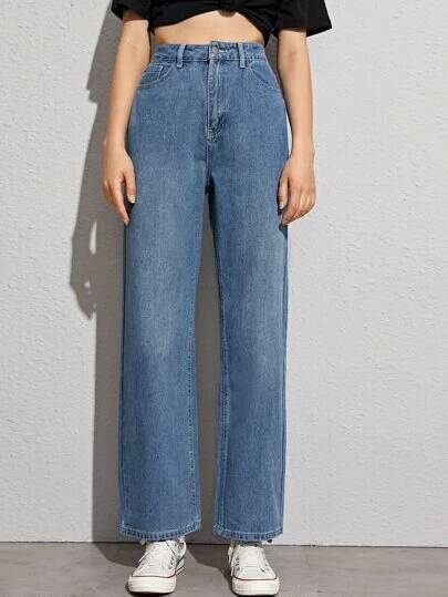 High-Rise Baggy Jeans
