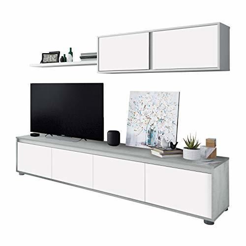 Habitdesign 016663L - Mueble de salón Moderno, modulos Comedor Alida, Medidas: 43