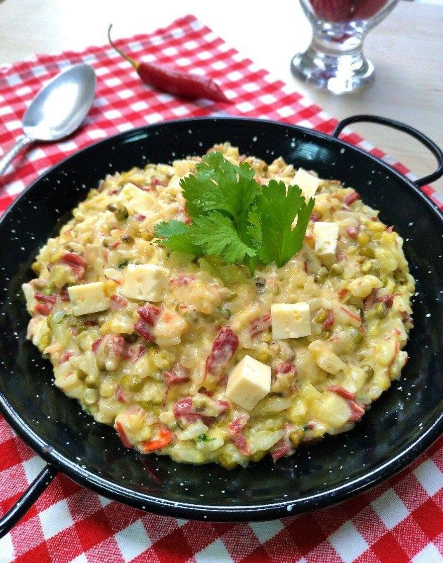 Moda Rubacão arroz com feijão verde charque, queijo coalho e nata