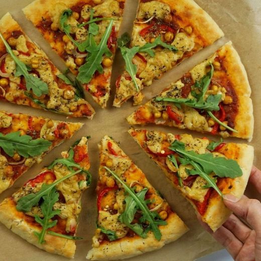 Massa de pizza vegana sem glúten 