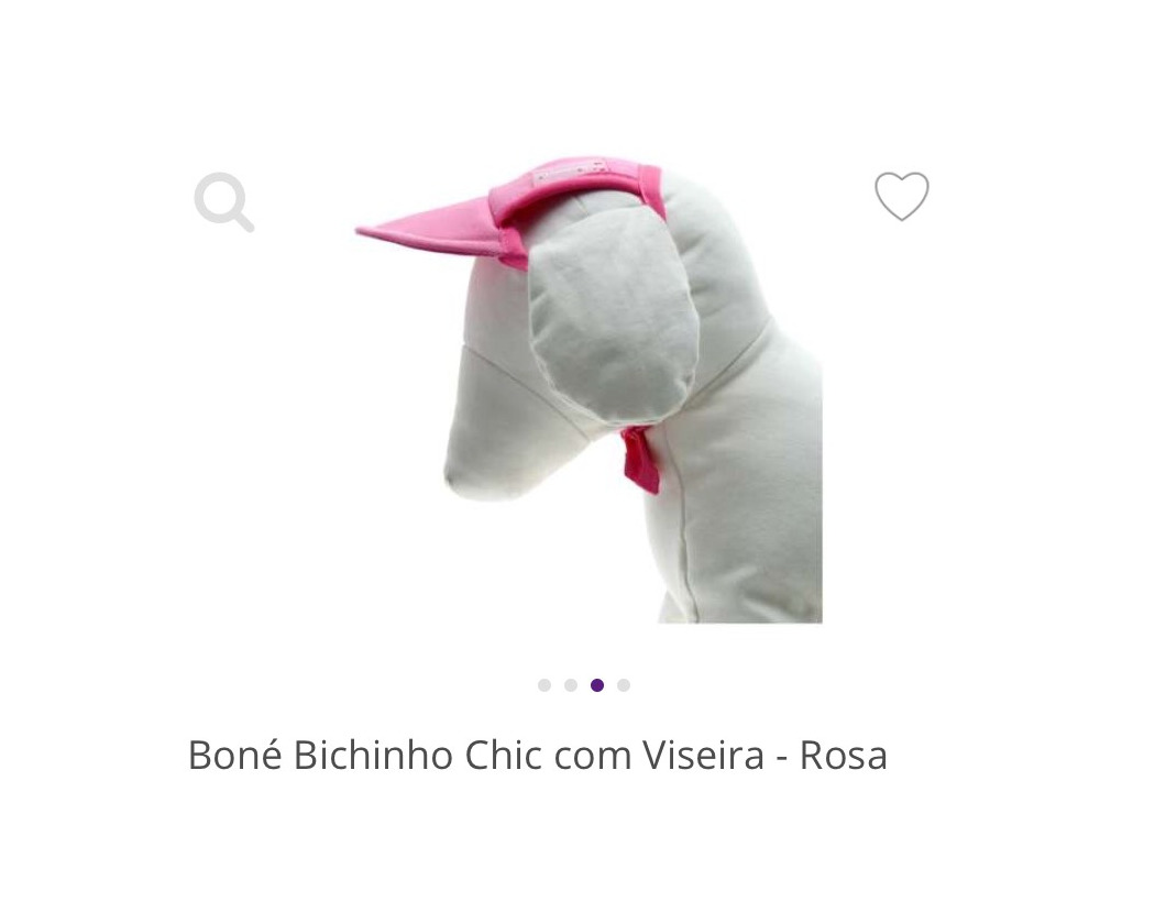 Producto Boné Bichinho Chic com Viseira - Rosa