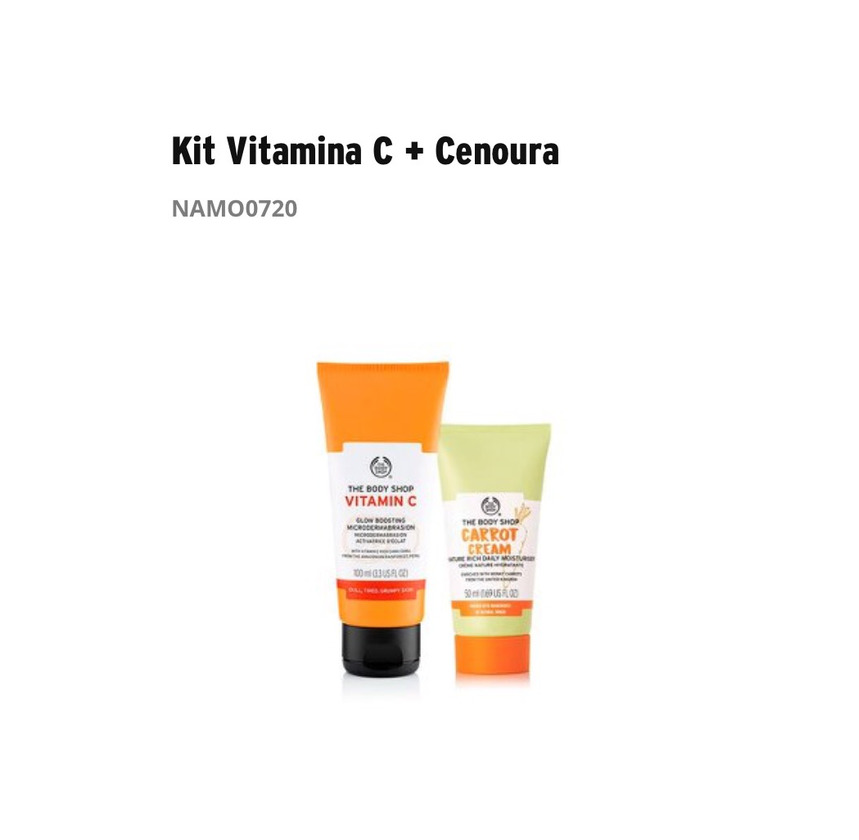 Products Cenoura e Vitamina C The Body Shop