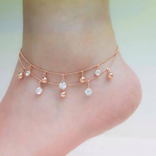 Simsly - Pulsera tobillera con cuentas azules para mujeres y niñas