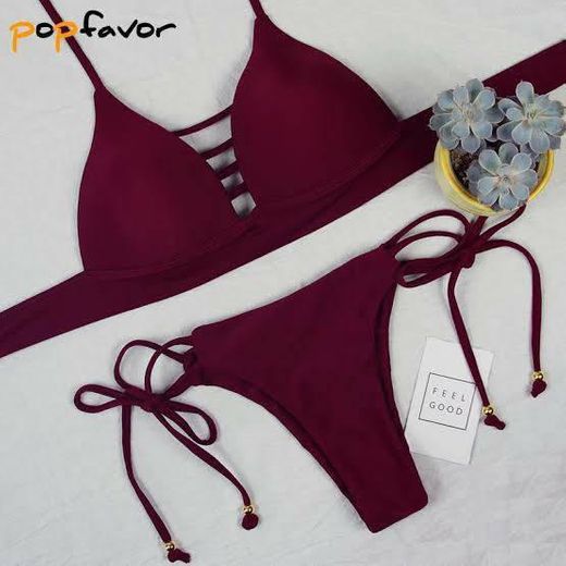 heekpek Bikini Mujer 2019 Push up con Relleno Bikini Bandeau para Mujer