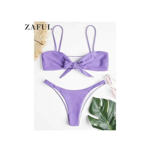 BOLAWOO-77 Bikini para Mujer Establece Traje De Baño Ajustable Dos Mode De