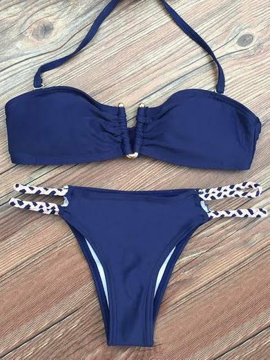 Pour Moi? Getaway Padded Convertible Underwired Top Tops de Bikini, Azul